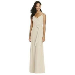 Social Bridesmaid Nordstrom Palomino Beige Sleeveless Gown US 8
